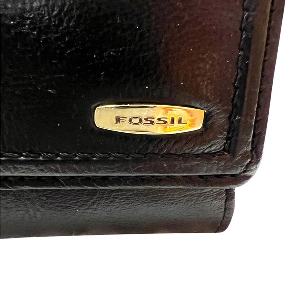 Fossil Black Leather Wallet - Picture 3 of 4